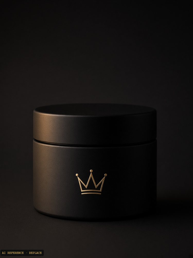 Crowned matte clay jar